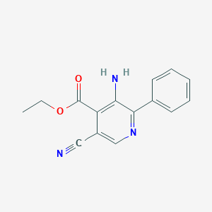 Ethyl 3-amino-5-cyano-2-phenylpyridine-4-carboxylate