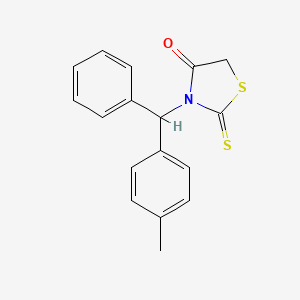 3-[(4-Methylphenyl)(phenyl)methyl]-2-sulfanylidene-1,3-thiazolidin-4-one