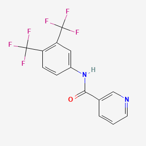 N-[3,4-Bis(trifluoromethyl)phenyl]pyridine-3-carboxamide