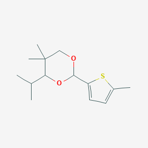 5,5-Dimethyl-2-(5-methylthiophen-2-yl)-4-(propan-2-yl)-1,3-dioxane