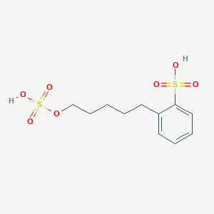 2-[5-(Sulfooxy)pentyl]benzene-1-sulfonic acid