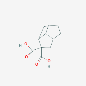 molecular formula C11H14O4 B14529055 Hexahydro-1,5-methanopentalene-2,2(1H)-dicarboxylic acid CAS No. 62821-27-6