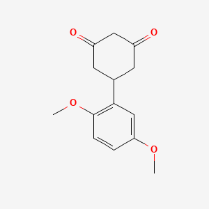 molecular formula C14H16O4 B1452916 5-(2,5-二甲氧基苯基)环己烷-1,3-二酮 CAS No. 1092288-84-0
