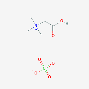 molecular formula C5H12ClNO6 B14529167 Carboxy-N,N,N-trimethylmethanaminium perchlorate CAS No. 62581-04-8