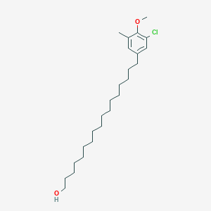 17-(3-Chloro-4-methoxy-5-methylphenyl)heptadecan-1-OL