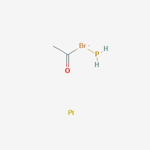 1-Phosphanylbromanuidylethanone;platinum