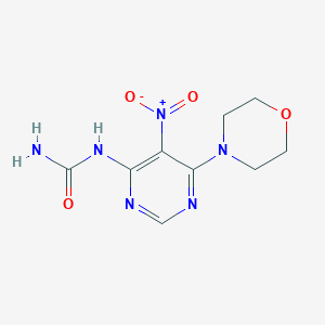 N-[6-(Morpholin-4-yl)-5-nitropyrimidin-4-yl]urea