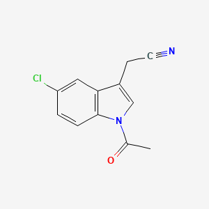 (1-Acetyl-5-chloro-1H-indol-3-yl)acetonitrile