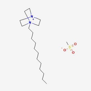 1-Dodecyl-1,4-diazabicyclo[2.2.2]octan-1-ium methanesulfonate