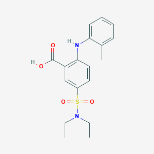 Benzoic acid, 5-[(diethylamino)sulfonyl]-2-[(2-methylphenyl)amino]-