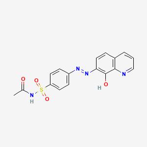 N-{4-[2-(8-Oxoquinolin-7(8H)-ylidene)hydrazinyl]benzene-1-sulfonyl}acetamide