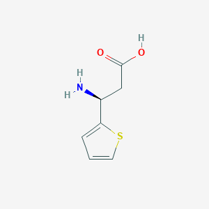 molecular formula C7H9NO2S B145293 (S)-3-氨基-3-(噻吩-2-基)丙酸 CAS No. 131829-50-0