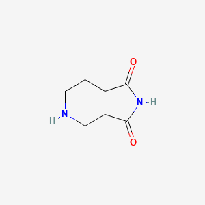 molecular formula C7H10N2O2 B1452931 octahydro-1H-pyrrolo[3,4-c]pyridine-1,3-dione CAS No. 1206186-90-4