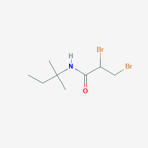 2,3-Dibromo-N-(2-methylbutan-2-yl)propanamide