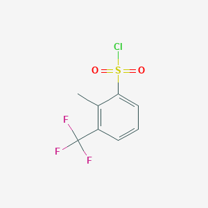 molecular formula C8H6ClF3O2S B1452933 2-Methyl-3-(trifluoromethyl)benzenesulfonyl chloride CAS No. 1191545-46-6