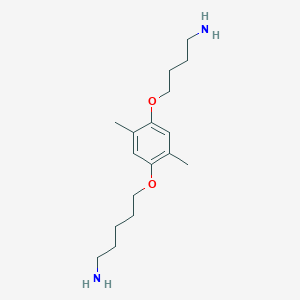 5-[4-(4-Aminobutoxy)-2,5-dimethylphenoxy]pentan-1-amine