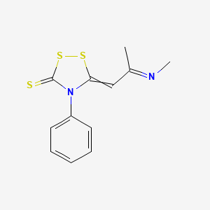 5-[(2E)-2-(Methylimino)propylidene]-4-phenyl-1,2,4-dithiazolidine-3-thione