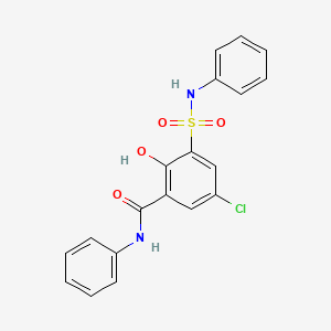 5-Chloro-2-hydroxy-N-phenyl-3-(phenylsulfamoyl)benzamide