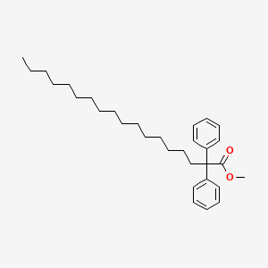 molecular formula C31H46O2 B14529391 Methyl 2,2-diphenyloctadecanoate CAS No. 62425-22-3