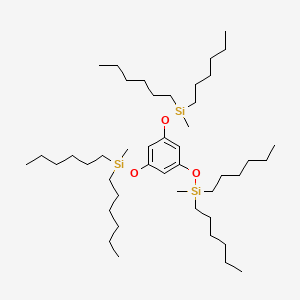 [Benzene-1,3,5-triyltris(oxy)]tris[dihexyl(methyl)silane]