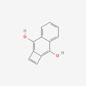 molecular formula C12H8O2 B14529416 Cyclobuta[b]naphthalene-3,8-diol CAS No. 62702-74-3