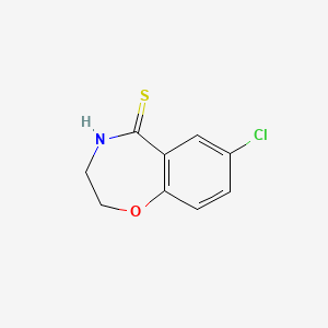 1,4-Benzoxazepine-5(2H)-thione, 7-chloro-3,4-dihydro-