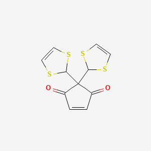 2,2-Bis(2H-1,3-dithiol-2-yl)cyclopent-4-ene-1,3-dione