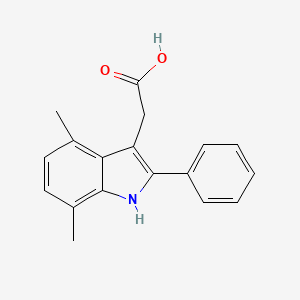 1H-Indole-3-acetic acid, 4,7-dimethyl-2-phenyl-