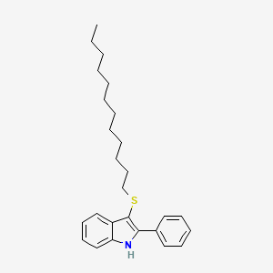 3-(Dodecylsulfanyl)-2-phenyl-1H-indole