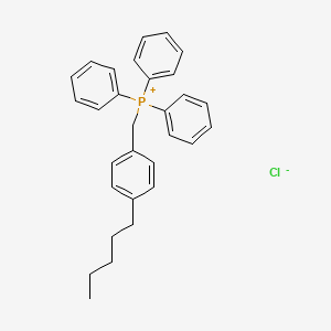 [(4-Pentylphenyl)methyl](triphenyl)phosphanium chloride