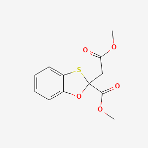 Methyl 2-(2-methoxy-2-oxoethyl)-2H-1,3-benzoxathiole-2-carboxylate