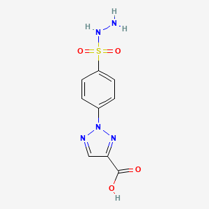 2-[4-(Hydrazinesulfonyl)phenyl]-2H-1,2,3-triazole-4-carboxylic acid