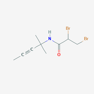 2,3-Dibromo-N-(2-methylpent-3-yn-2-yl)propanamide