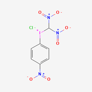 (Dinitromethyl)(4-nitrophenyl)iodanium chloride