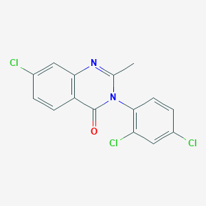 7-Chloro-3-(2,4-dichlorophenyl)-2-methylquinazolin-4(3H)-one