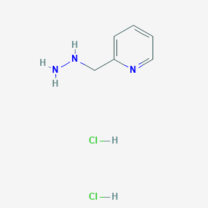 molecular formula C6H11Cl2N3 B1452957 2-(Hydrazinylmethyl)pyridine dihydrochloride CAS No. 89729-00-0
