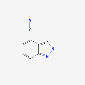 molecular formula C9H7N3 B1452963 2-Methyl-2H-indazole-4-carbonitrile CAS No. 1159511-45-1