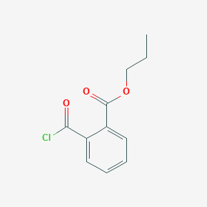 molecular formula C11H11ClO3 B14529677 Propyl 2-(chlorocarbonyl)benzoate CAS No. 62377-17-7