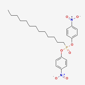 molecular formula C25H35N2O7P B14529691 Bis(4-nitrophenyl) tridecylphosphonate CAS No. 62785-26-6