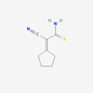 molecular formula C8H10N2S B145297 2-氰基-2-环戊亚甲基乙硫酰胺 CAS No. 129224-51-7