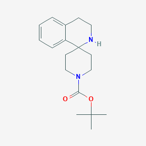 molecular formula C18H26N2O2 B1452970 tert-Butyl 3,4-dihydro-2H-spiro[isoquinoline-1,4'-piperidine]-1'-carboxylate CAS No. 1160247-65-3
