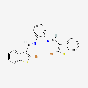 1,2-Benzenediamine, N,N'-bis[(2-bromobenzo[b]thien-3-yl)methylene]-