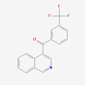 molecular formula C17H10F3NO B1452979 4-(3-三氟甲基苯甲酰)异喹啉 CAS No. 1187171-60-3