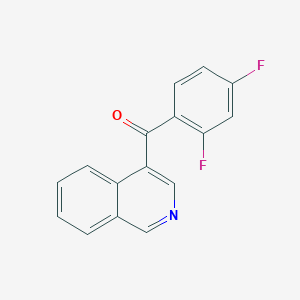 molecular formula C16H9F2NO B1452980 4-(2,4-二氟苯甲酰)异喹啉 CAS No. 1187166-65-9