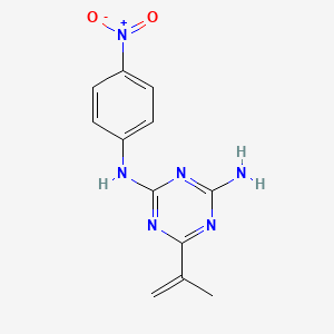 N~2~-(4-Nitrophenyl)-6-(prop-1-en-2-yl)-1,3,5-triazine-2,4-diamine