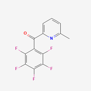 molecular formula C13H6F5NO B1452982 6-甲基-2-(五氟苯甲酰)吡啶 CAS No. 1187170-66-6