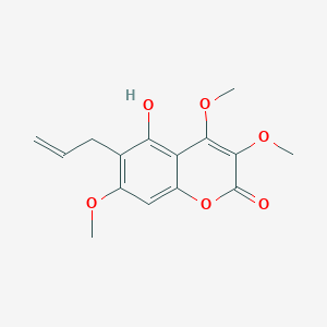 2H-1-Benzopyran-2-one, 5-hydroxy-3,4,7-trimethoxy-6-(2-propenyl)-