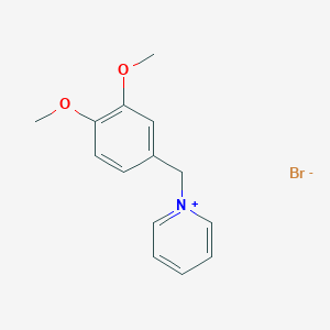 1-[(3,4-Dimethoxyphenyl)methyl]pyridin-1-ium bromide