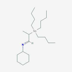 (1E)-N-Cyclohexyl-2-(tributylstannyl)propan-1-imine