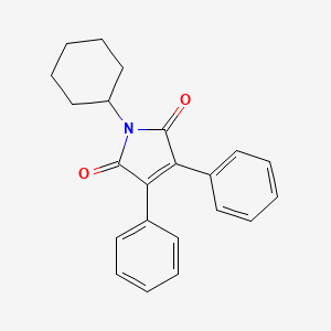 1H-Pyrrole-2,5-dione, 1-cyclohexyl-3,4-diphenyl-